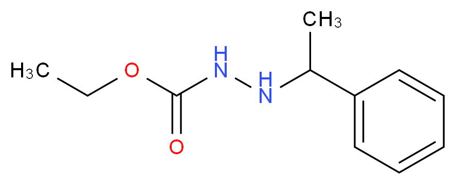 N'-(1-phenylethyl)ethoxycarbohydrazide_分子结构_CAS_3240-20-8