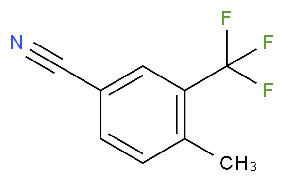 4-Methyl-3-(trifluoromethyl)benzonitrile_分子结构_CAS_261952-06-1)