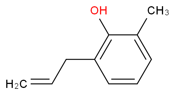 2-methyl-6-(prop-2-en-1-yl)phenol_分子结构_CAS_3354-58-3