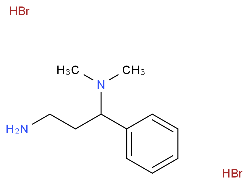 (3-amino-1-phenylpropyl)dimethylamine dihydrobromide_分子结构_CAS_)