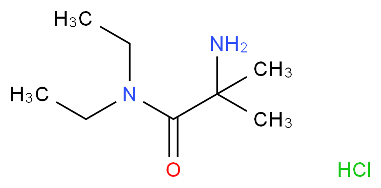 2-Amino-N,N-diethyl-2-methylpropanamide hydrochloride_分子结构_CAS_)