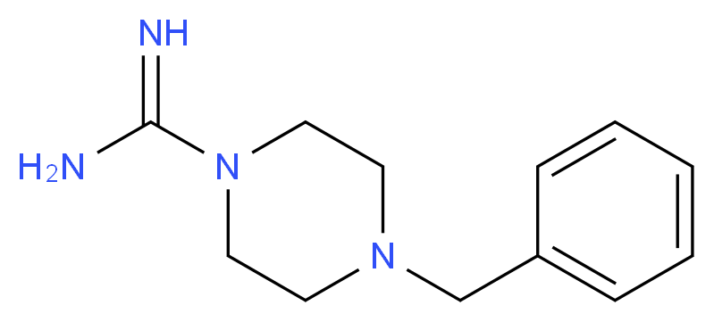 4-benzyl-1-piperazinecarboximidamide_分子结构_CAS_7773-69-5)