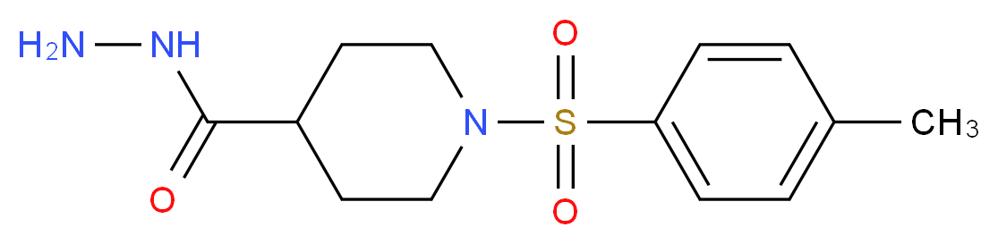 1-[(4-methylphenyl)sulfonyl]piperidine-4-carbohydrazide_分子结构_CAS_)