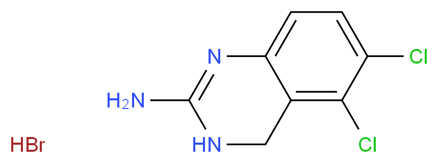 2-Amino-5,6-dichloro-3,4-dihydroquinazoline Hydrobromide_分子结构_CAS_327602-34-6)