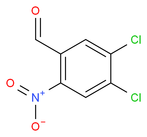 4,5-DICHLORO-2-NITROBENZALDEHYDE_分子结构_CAS_56990-04-6)