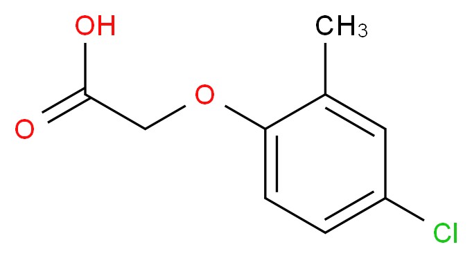 2-METHYL-4-CHLOROPHENOXYACETIC ACID_分子结构_CAS_94-74-6)