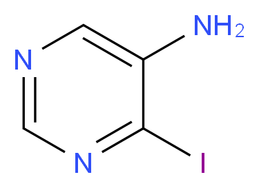 4-Iodopyrimidin-5-amine_分子结构_CAS_942067-98-3)