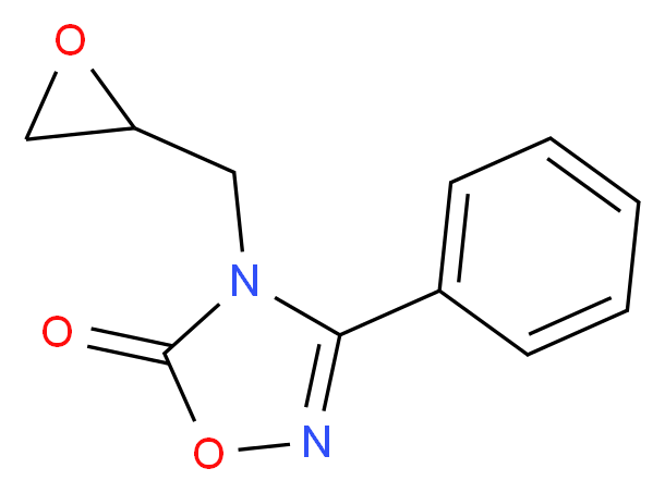 4-(oxiran-2-ylmethyl)-3-phenyl-4,5-dihydro-1,2,4-oxadiazol-5-one_分子结构_CAS_)