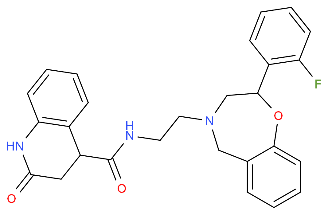 N-{2-[2-(2-fluorophenyl)-2,3-dihydro-1,4-benzoxazepin-4(5H)-yl]ethyl}-2-oxo-1,2,3,4-tetrahydro-4-quinolinecarboxamide_分子结构_CAS_)