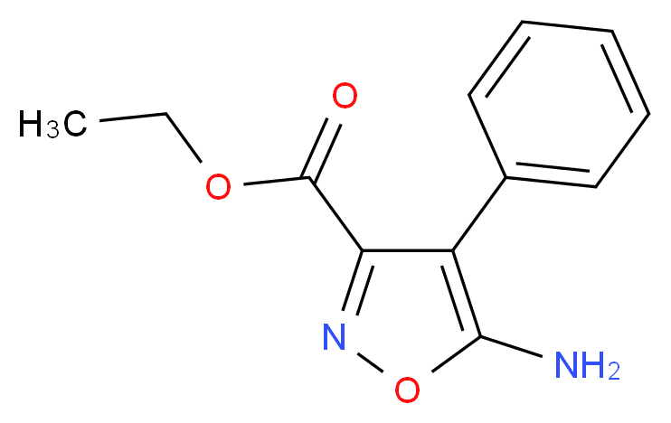 ethyl 5-amino-4-phenylisoxazole-3-carboxylate_分子结构_CAS_53983-15-6)
