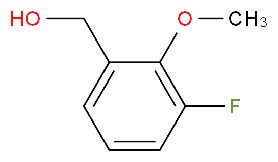 (3-fluoro-2-methoxyphenyl)methanol_分子结构_CAS_303043-91-6