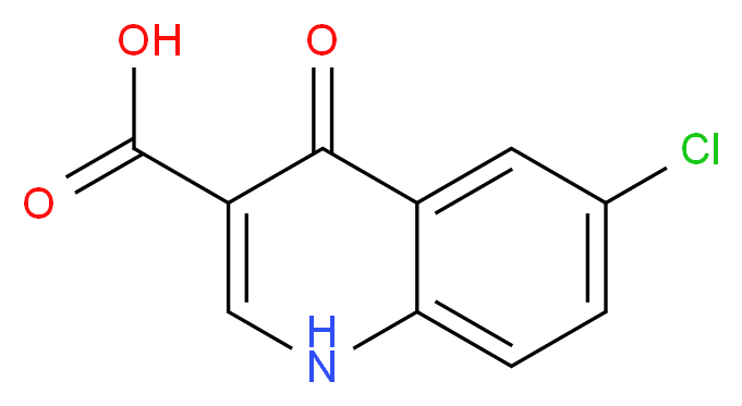 6-Chloro-4-oxo-1,4-dihydro-quinoline-3-carboxylic acid_分子结构_CAS_53977-19-8)