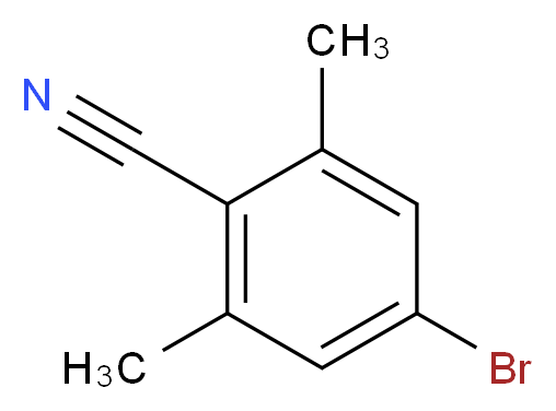 4-bromo-2,6-dimethylbenzonitrile_分子结构_CAS_5757-66-4)