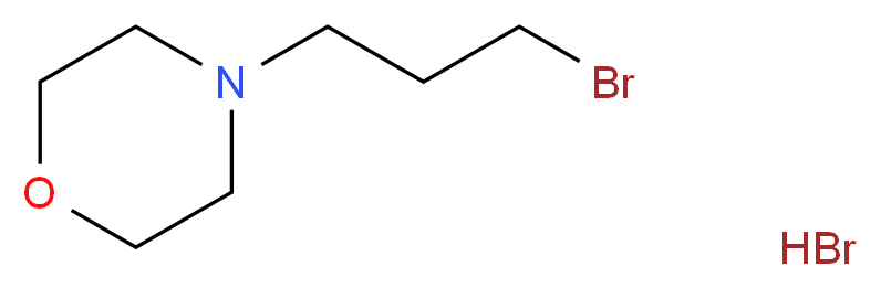 4-(3-bromopropyl)morpholine hydrobromide_分子结构_CAS_)