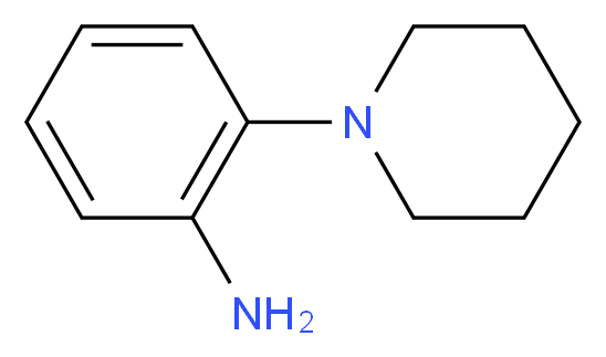 2-(piperidin-1-yl)aniline_分子结构_CAS_39643-31-7