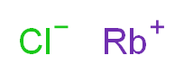 rubidium(1+) ion chloride_分子结构_CAS_7791-11-9