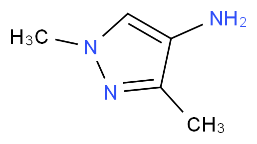 4-Amino-1,3-dimethylpyrazole_分子结构_CAS_64517-88-0)