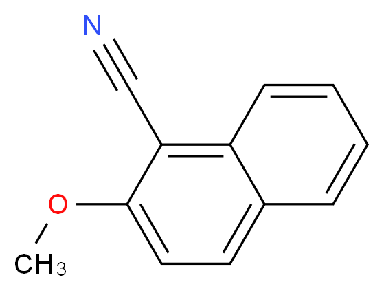 2-methoxynaphthalene-1-carbonitrile_分子结构_CAS_16000-39-8