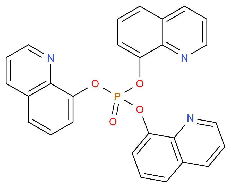 三(8-喹啉基)磷酸酯_分子结构_CAS_52429-99-9)