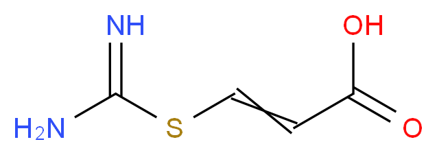 3-(carbamimidoylsulfanyl)prop-2-enoic acid_分子结构_CAS_92138-10-8