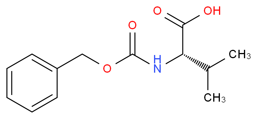 N-苄氧羰基-L-缬氨酸_分子结构_CAS_1149-26-4)