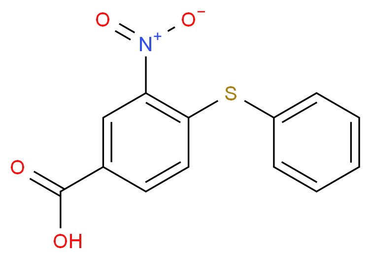 3-nitro-4-(phenylthio)benzoic acid_分子结构_CAS_37531-36-5)