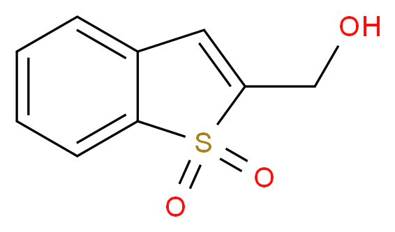 2-(hydroxymethyl)-1λ<sup>6</sup>-benzothiophene-1,1-dione_分子结构_CAS_134996-50-2