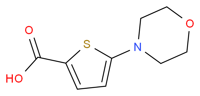 5-(Morpholin-4-yl)thiophene-2-carboxylic acid 97%_分子结构_CAS_332345-27-4)