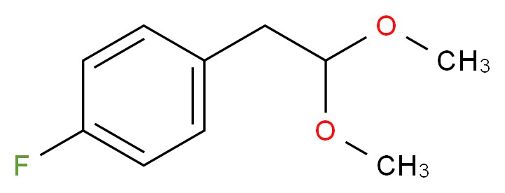 1-(2,2-dimethoxyethyl)-4-fluorobenzene_分子结构_CAS_121039-98-3