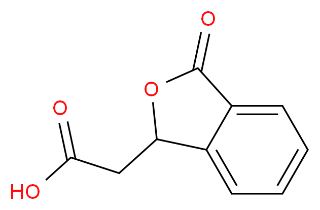 (3-Oxo-1,3-dihydro-2-benzofuran-1-yl)acetic acid_分子结构_CAS_)