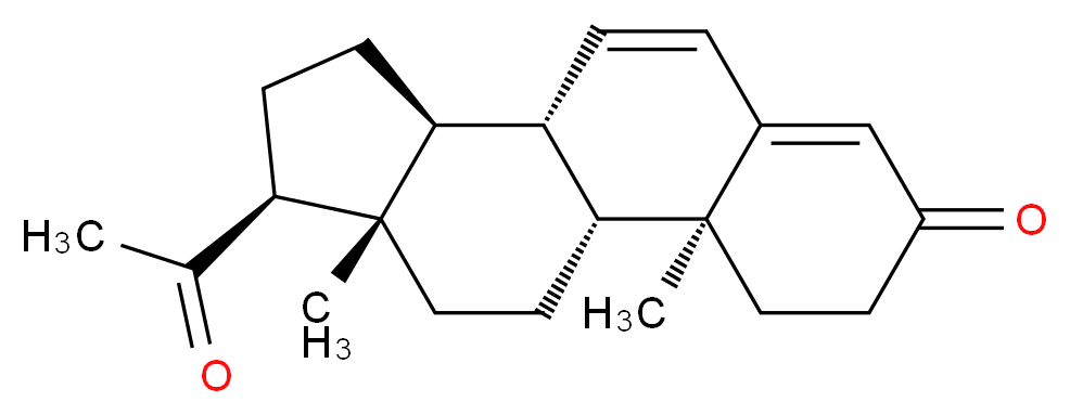 (1R,2S,10S,11S,14S,15S)-14-acetyl-2,15-dimethyltetracyclo[8.7.0.0<sup>2</sup>,<sup>7</sup>.0<sup>1</sup><sup>1</sup>,<sup>1</sup><sup>5</sup>]heptadeca-6,8-dien-5-one_分子结构_CAS_152-62-5