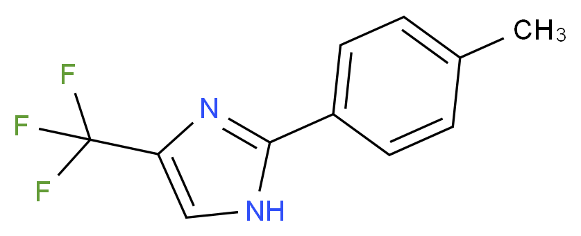 2-(4-Methylphenyl)-4-(trifluoromethyl)-1H-imidazole_分子结构_CAS_)