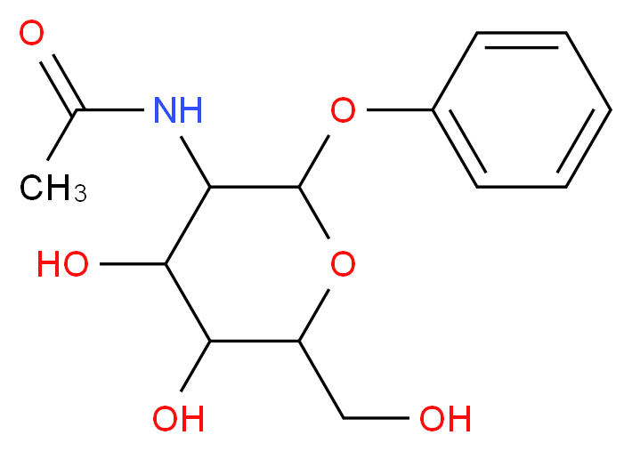 Phenyl N-acetyl-α-D-galactosaminide_分子结构_CAS_13089-18-4)