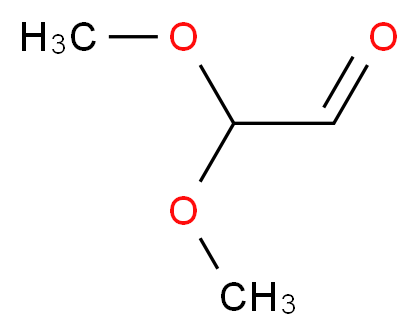 2,2-二甲氧基乙醛 溶液_分子结构_CAS_51673-84-8)
