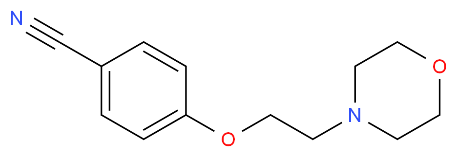 4-(2-morpholin-4-ylethoxy)benzonitrile_分子结构_CAS_34334-04-8)