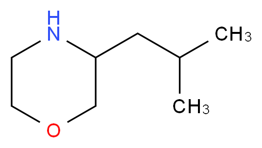 3-(2-methylpropyl)morpholine_分子结构_CAS_959238-46-1