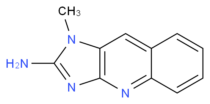 2-Amino-1-methylimidazo[4,5-b]quinoline_分子结构_CAS_156215-58-6)