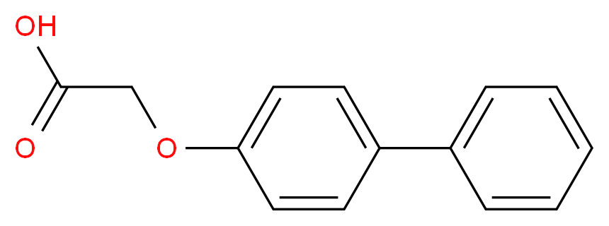 2-(4-phenylphenoxy)acetic acid_分子结构_CAS_13333-86-3