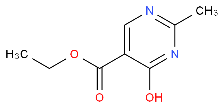 ethyl 4-hydroxy-2-methylpyrimidine-5-carboxylate_分子结构_CAS_53135-24-3