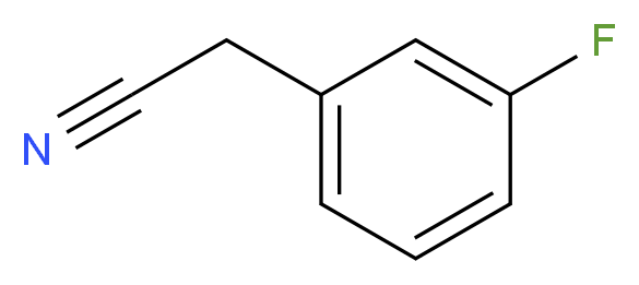 2-(3-fluorophenyl)acetonitrile_分子结构_CAS_10036-43-8
