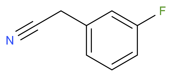 3-Fluorophenylacetonitrile_分子结构_CAS_501-00-8)