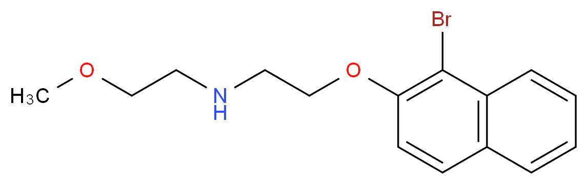 {2-[(1-bromonaphthalen-2-yl)oxy]ethyl}(2-methoxyethyl)amine_分子结构_CAS_435288-40-7