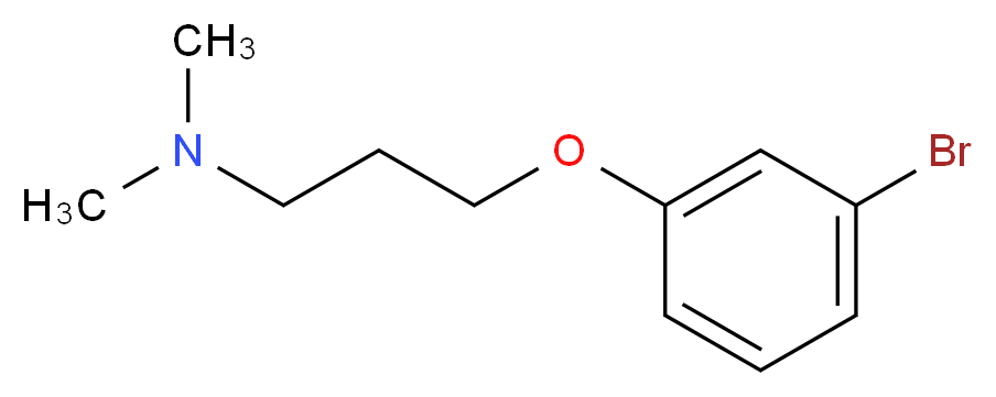 3-(3-bromophenoxy)-N,N-dimethylpropylamine_分子结构_CAS_912569-57-4)