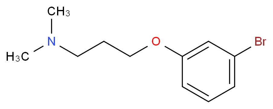 [3-(3-bromophenoxy)propyl]dimethylamine_分子结构_CAS_912569-57-4