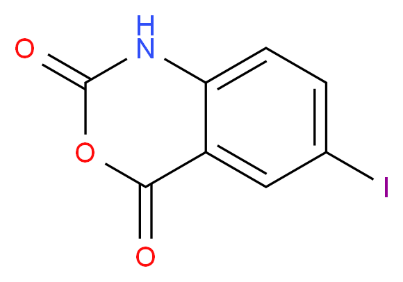 6-Iodo-2H-3,1-benzoxazine-2,4(1H)-dione_分子结构_CAS_116027-10-2)