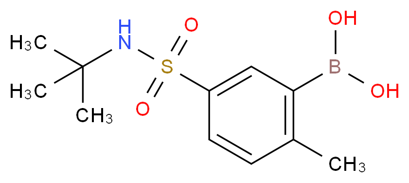 5-(N-tert-Butylsulphamoyl)-2-methylbenzeneboronic acid 95%_分子结构_CAS_874219-47-3)