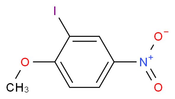 2-iodo-1-methoxy-4-nitrobenzene_分子结构_CAS_5399-03-1