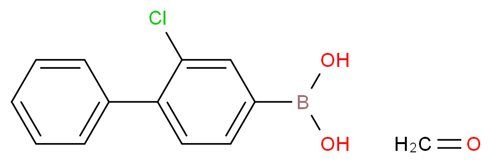 (3-chloro-4-phenylphenyl)boronic acid; formaldehyde_分子结构_CAS_845551-44-2