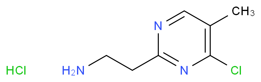 2-(4-chloro-5-methylpyrimidin-2-yl)ethan-1-amine hydrochloride_分子结构_CAS_1196145-57-9