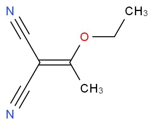 2-(1-ethoxyethylidene)propanedinitrile_分子结构_CAS_5417-82-3